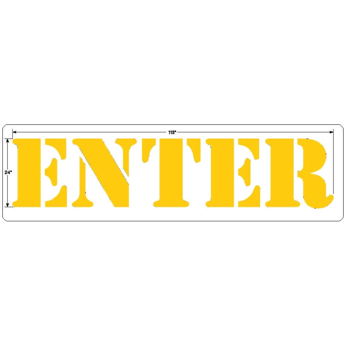 Burger King 24 Inch "ENTER" Stencil