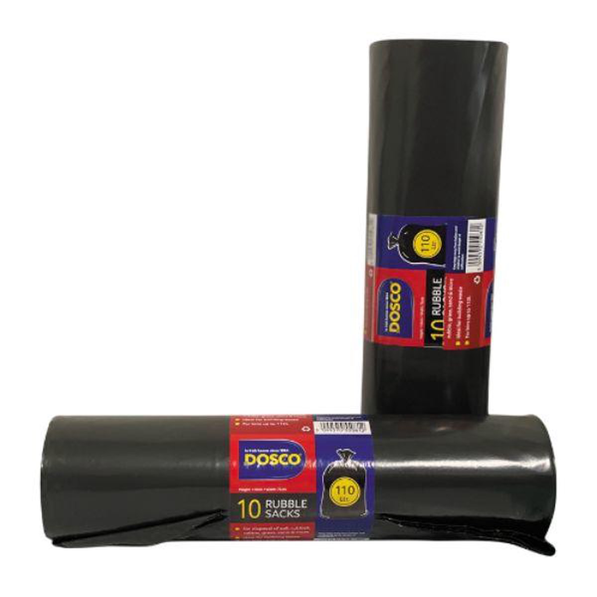 110 Ltr Black Rubble Bags - Default