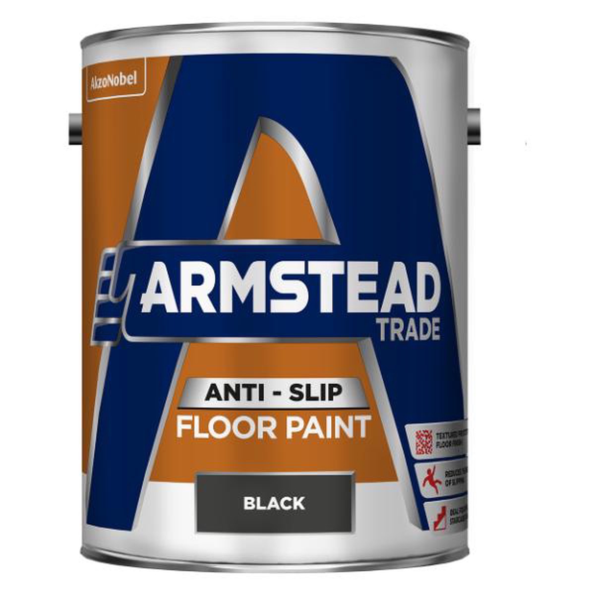 Armstead Trade Anti Slip Floor Paint Black 5L - Default