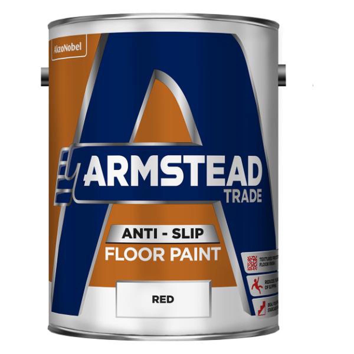 Armstead Trade Anti Slip Floor Paint Red 5L - Default