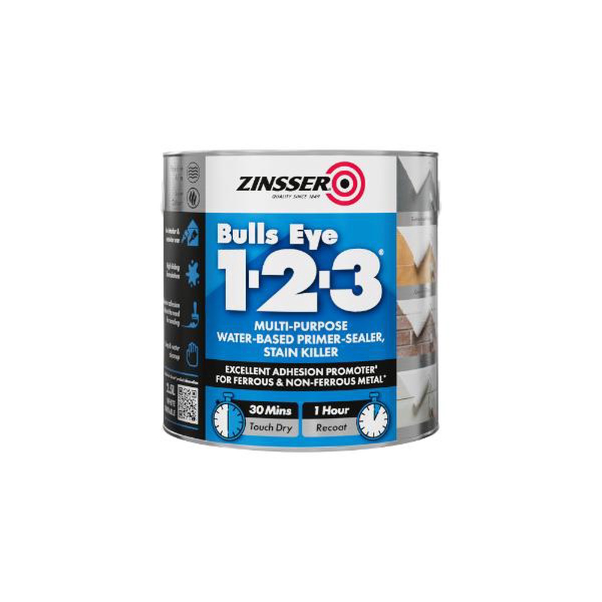 Zinsser Bulls Eye 1-2-3 Primer Sealer2.5L - Default