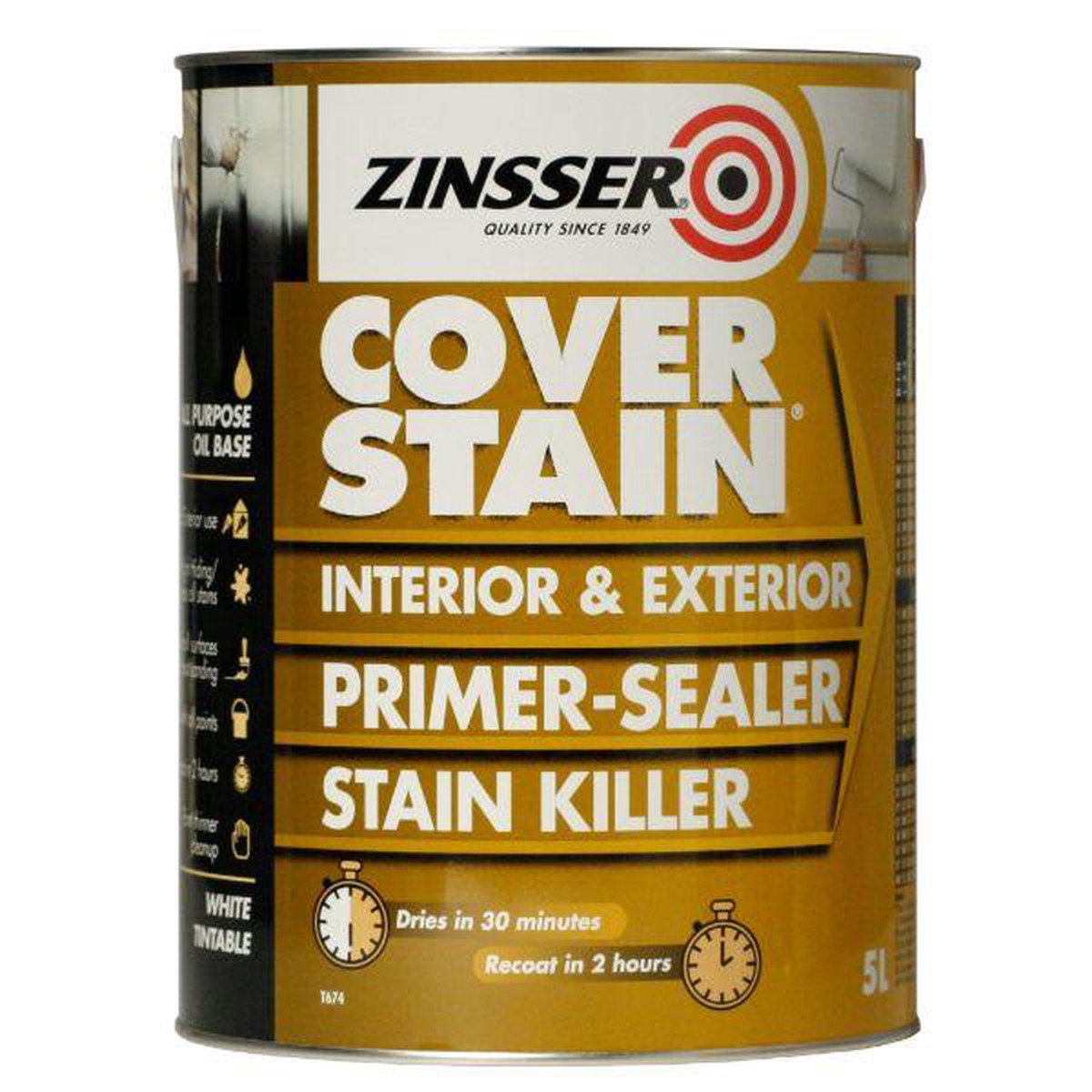 Zinsser Cover Stain Primer Sealer 5L - Default