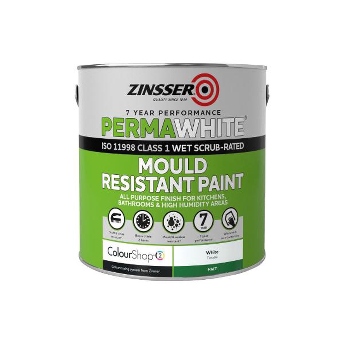 Zinsser Perma White Interior Matt 2.5L - Default