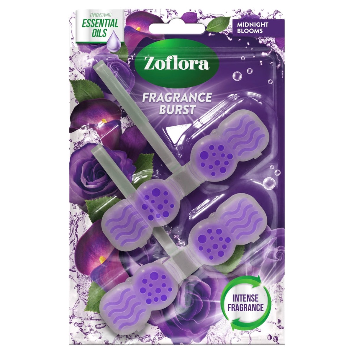 Zoflora Rim Block Cleaner Midnight Blooms 2 blocks - Default