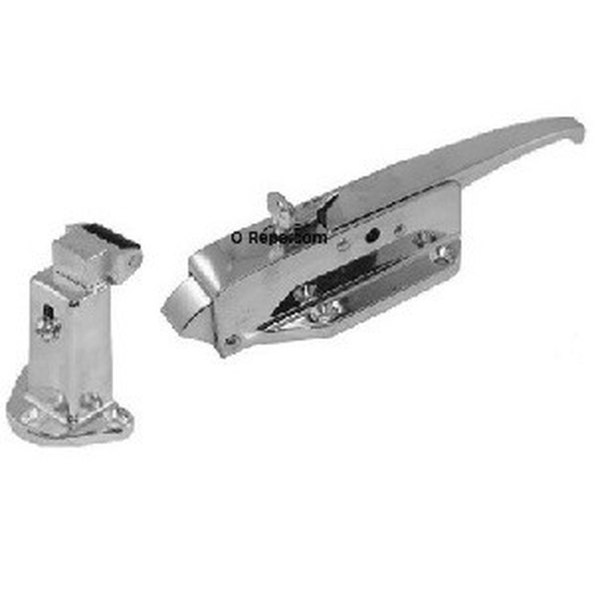 (A3-2) Kason 58 latch complete w/key 3/4"-1-1/2" offset Chrome