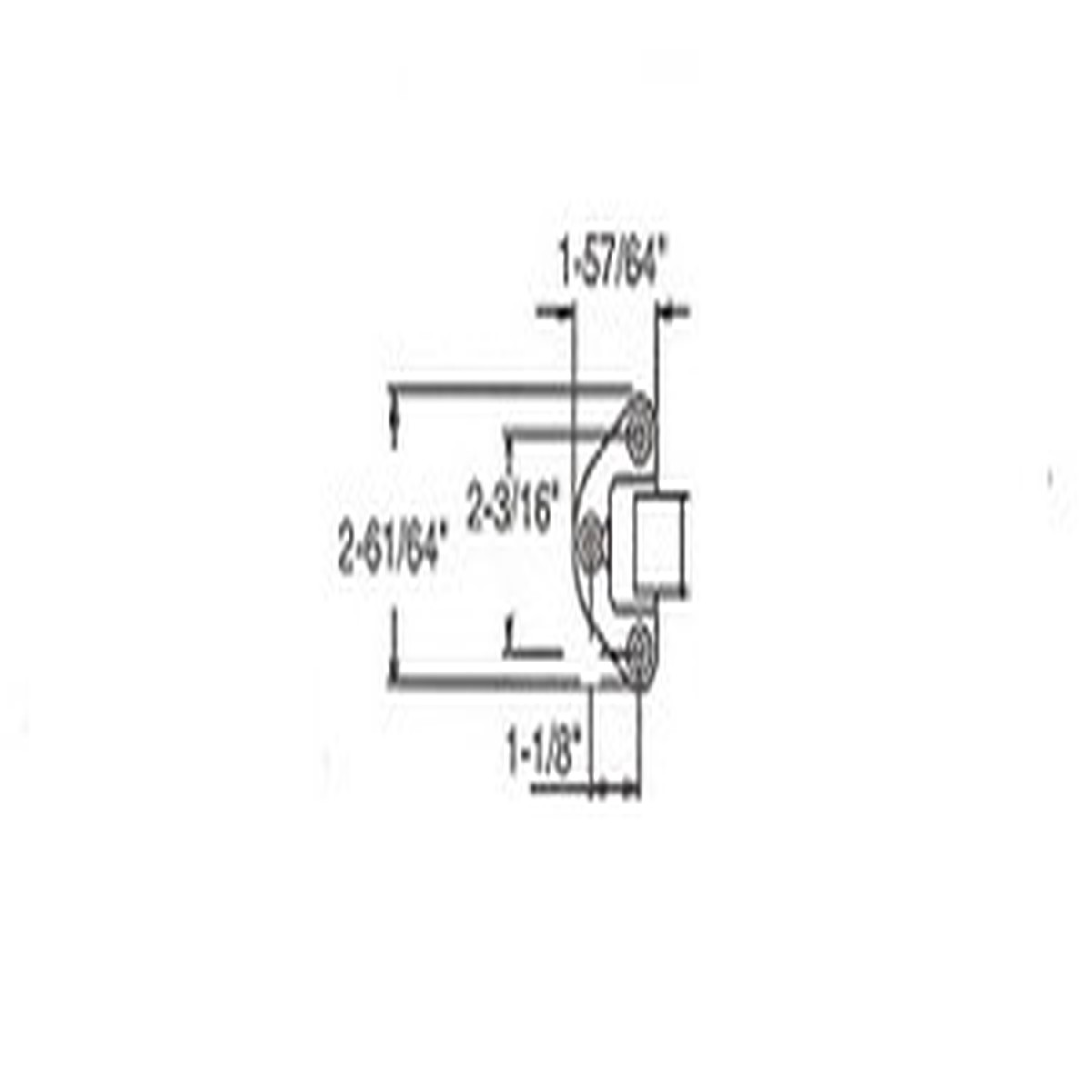 (A3-6) Kason 58 Roller Strike only 1-3/4 to 2-1/2 offset